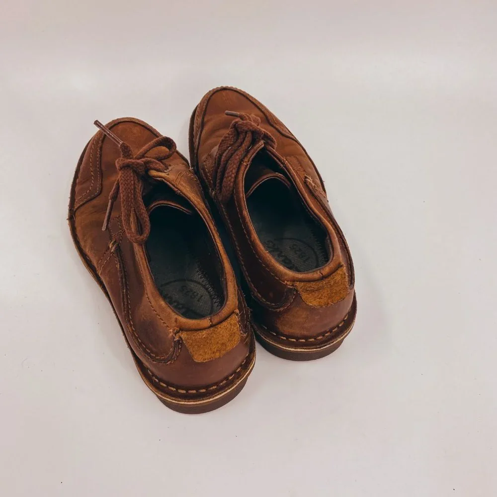 Clarks Genuine Leather Lace Up Loafer Shoes 7 - Picture 3 of 7